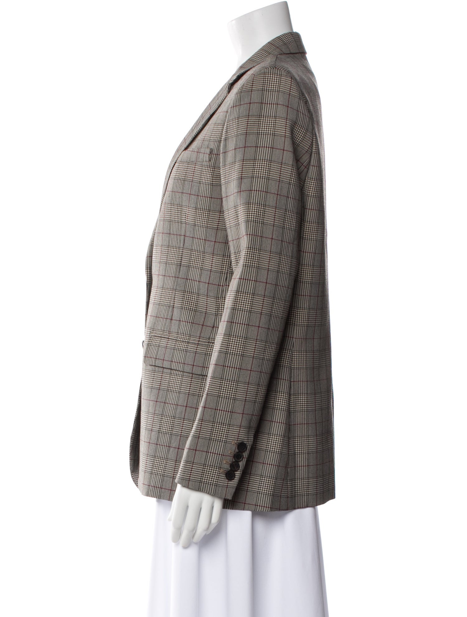 The Kooples Wool Plaid Print Blazer w/ Tags