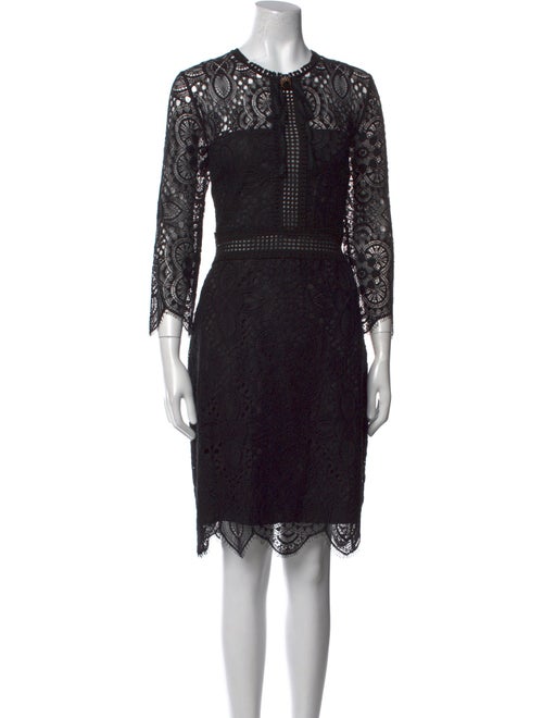 The Kooples Lace Pattern Knee-Length Dress