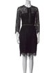 The Kooples Lace Pattern Knee-Length Dress