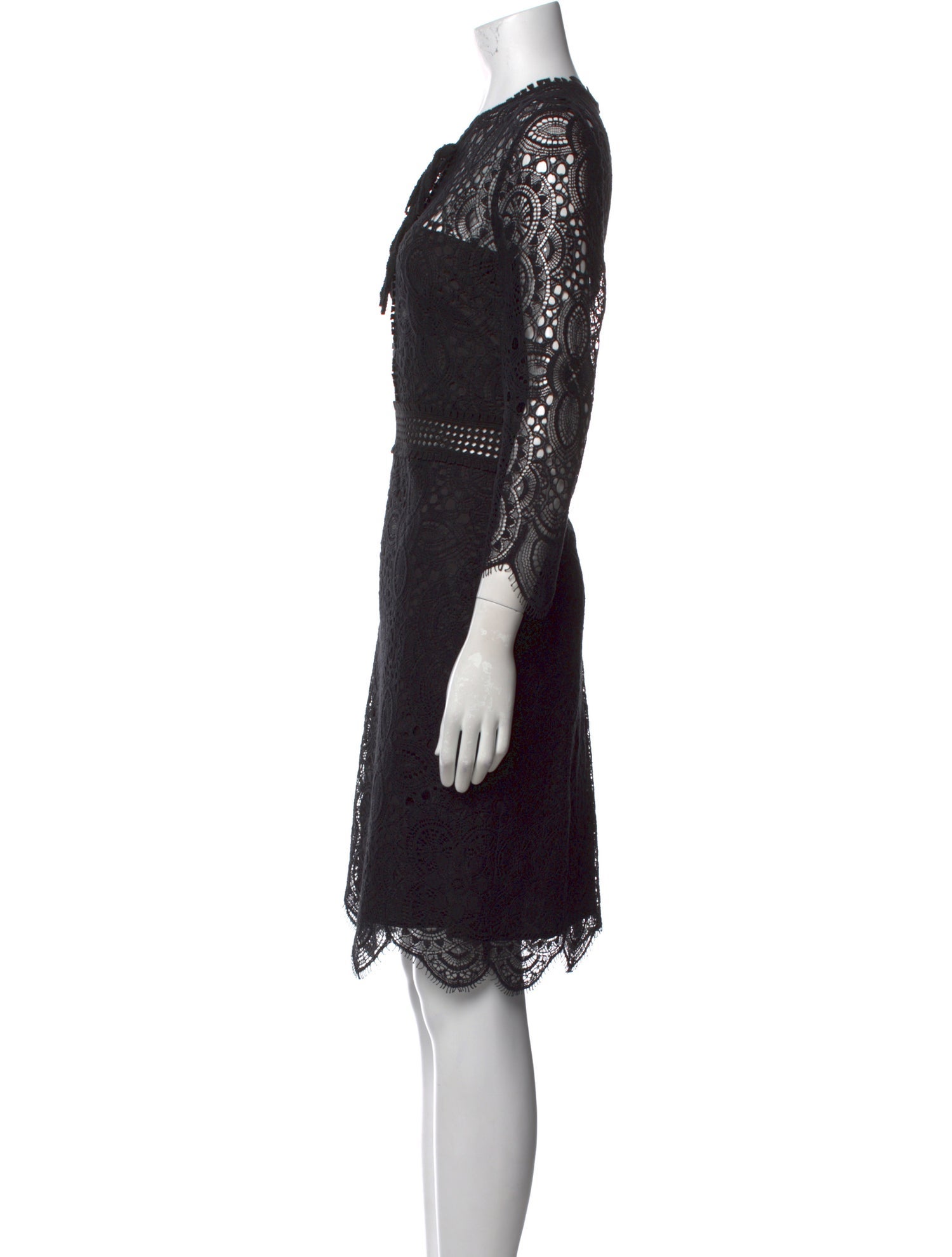 The Kooples Lace Pattern Knee-Length Dress