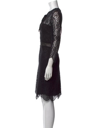 The Kooples Lace Pattern Knee-Length Dress