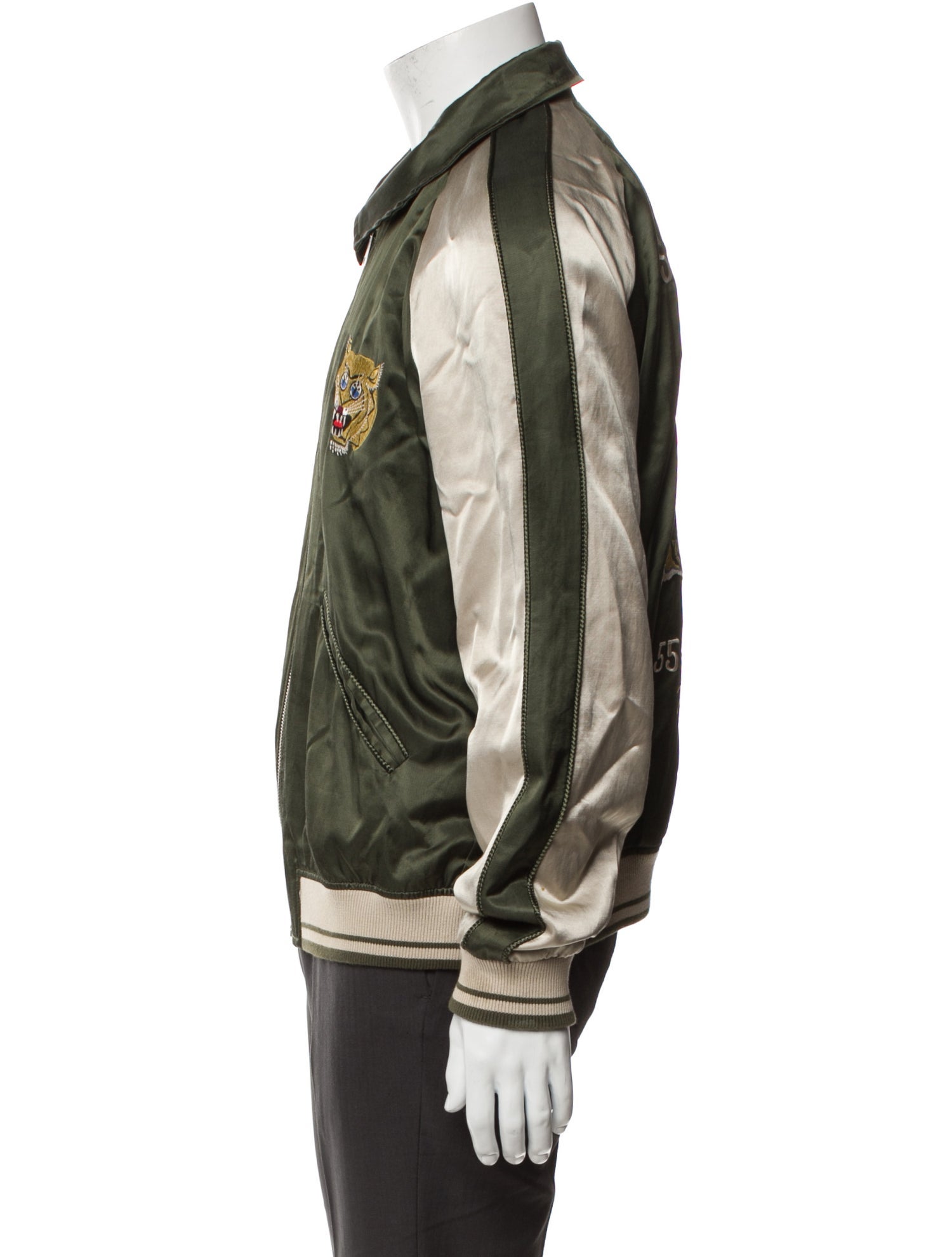 The Kooples Colorblock Pattern Varsity Jacket