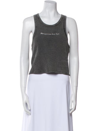 The Kooples Graphic Print Scoop Neck Sweater