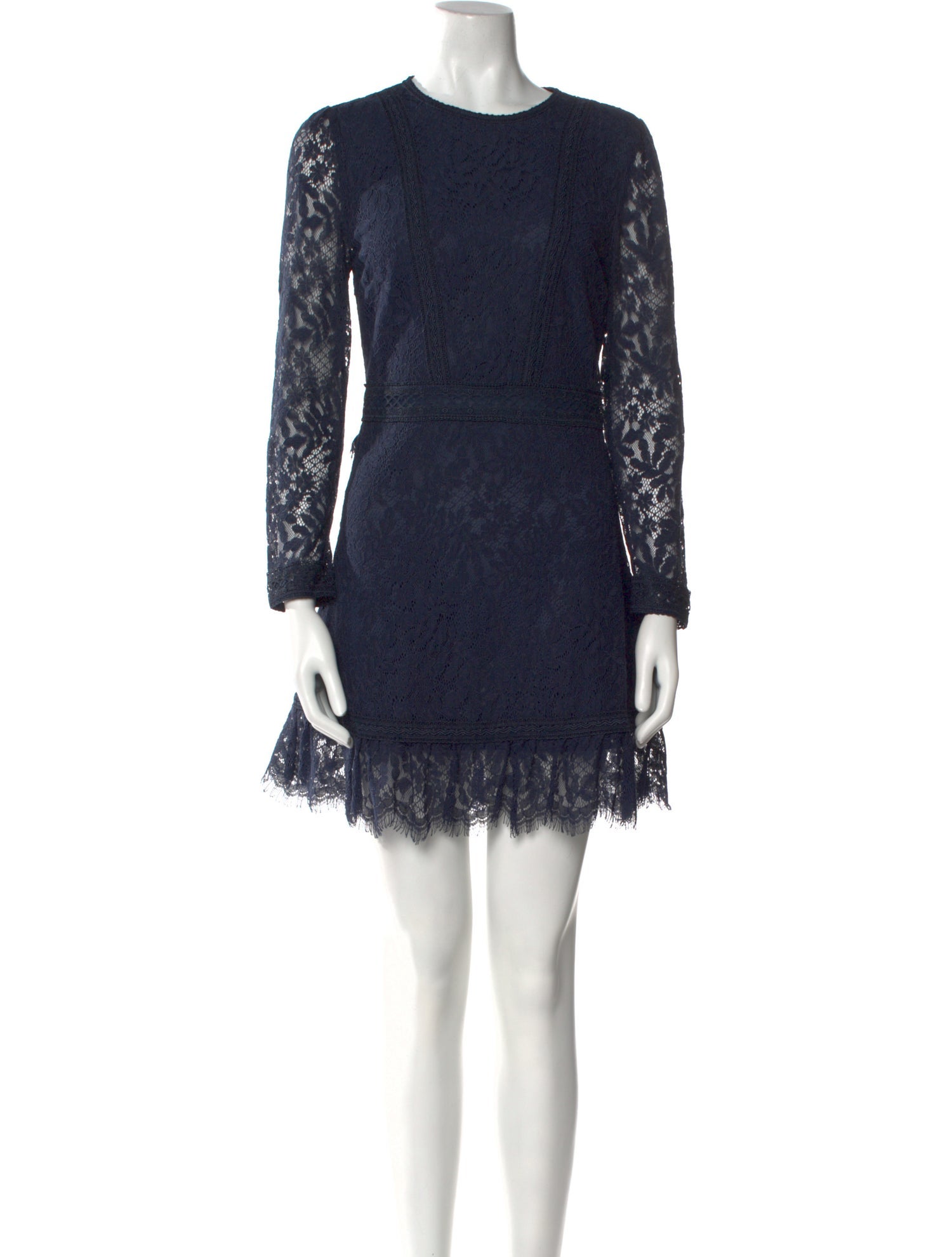 The Kooples Lace Pattern Mini Dress