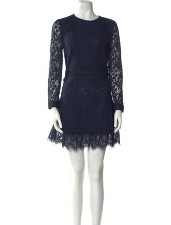 The Kooples Lace Pattern Mini Dress