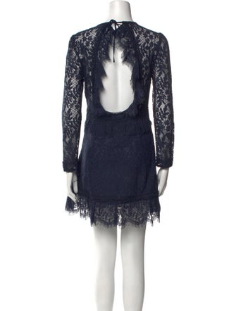 The Kooples Lace Pattern Mini Dress