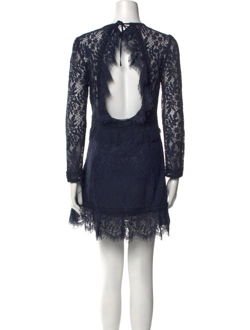 The Kooples Lace Pattern Mini Dress