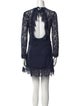 The Kooples Lace Pattern Mini Dress