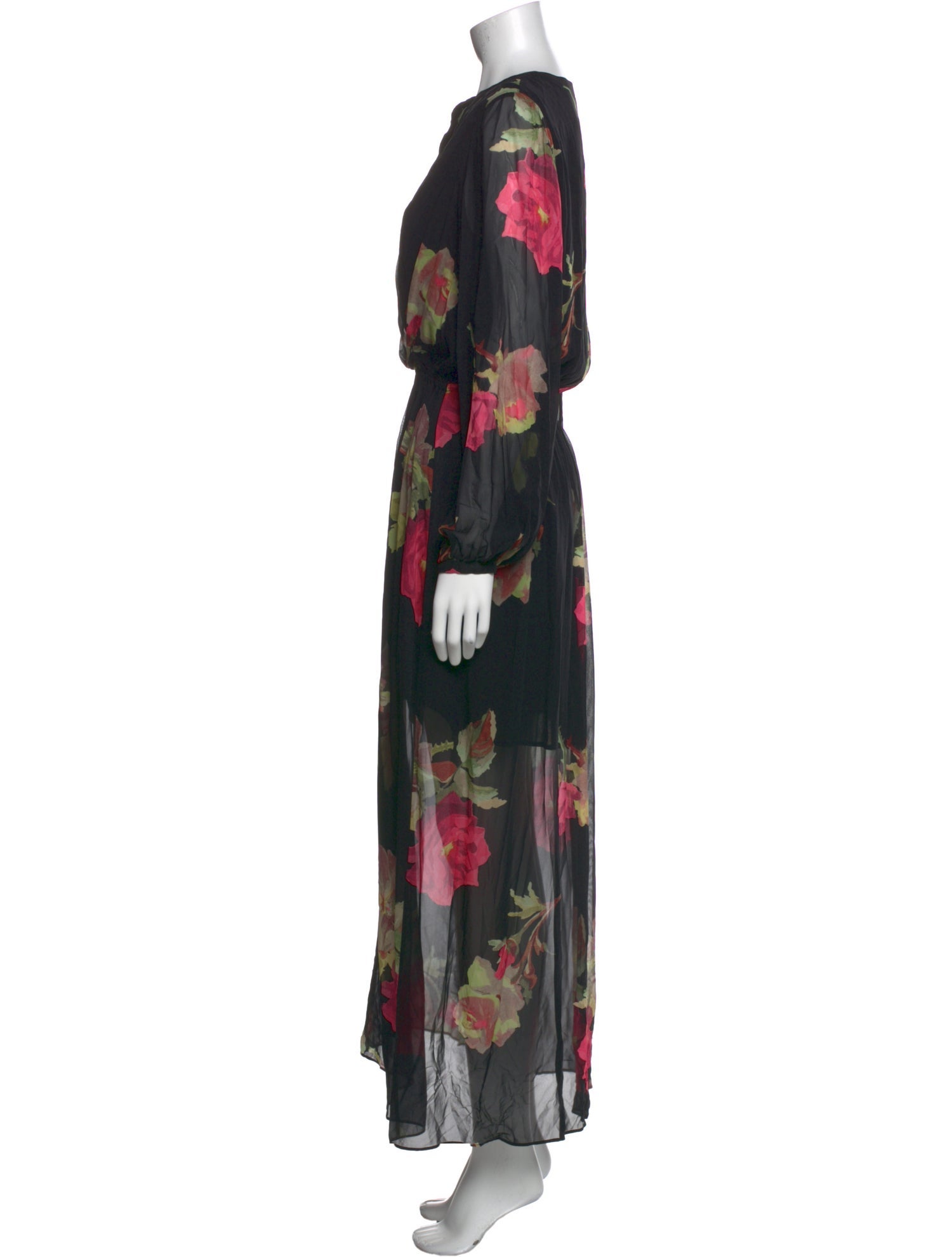 The Kooples Floral Print Long Dress