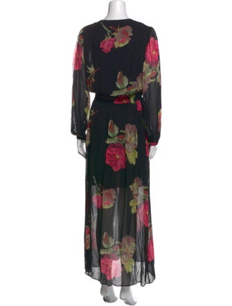 The Kooples Floral Print Long Dress