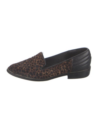 The Kooples Ponyhair Animal Print Loafers
