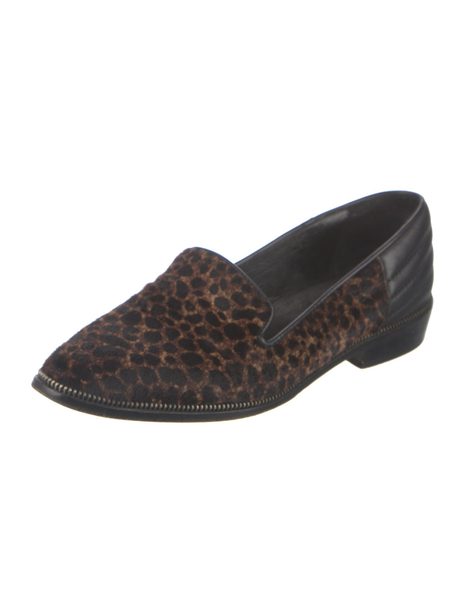 The Kooples Ponyhair Animal Print Loafers