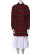 The Kooples Plaid Print Mock Neck Sweater