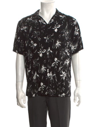 The Kooples Floral Print Short Sleeve Shirt