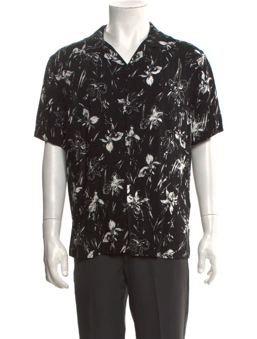 The Kooples Floral Print Short Sleeve Shirt