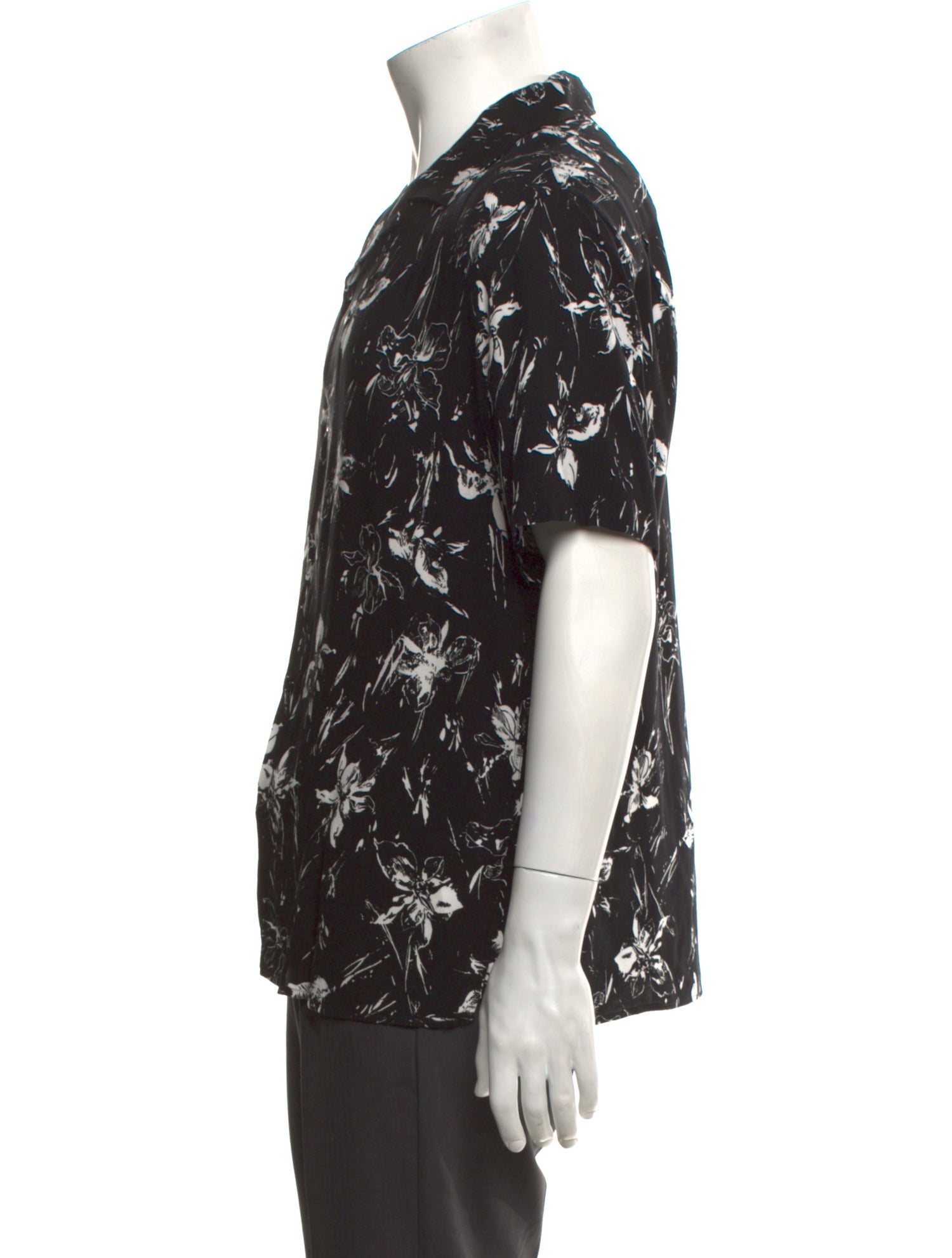 The Kooples Floral Print Short Sleeve Shirt