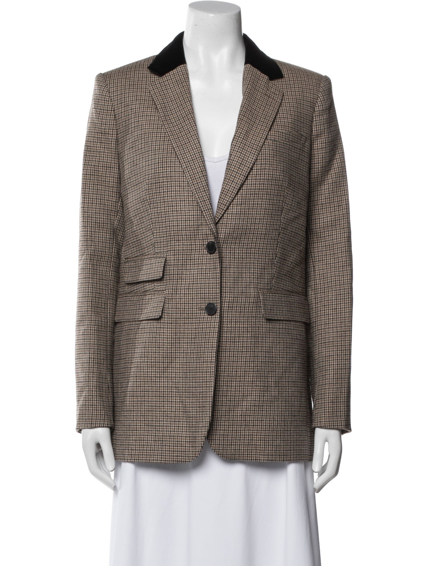 The Kooples Plaid Print Blazer