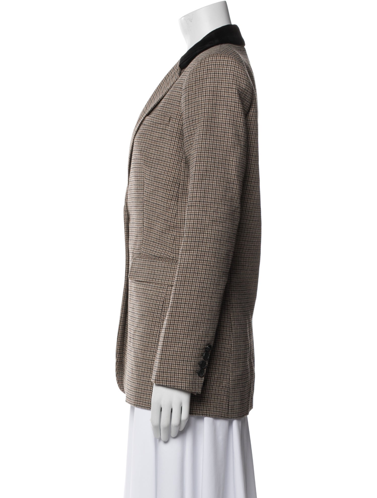 The Kooples Plaid Print Blazer