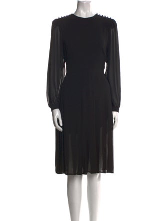 The Kooples Crew Neck Midi Length Dress