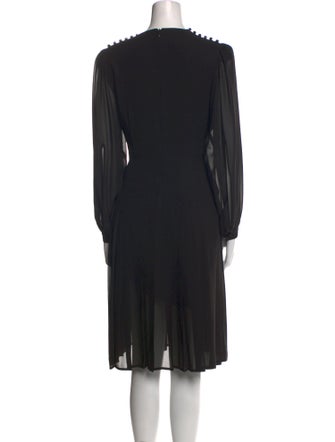The Kooples Crew Neck Midi Length Dress