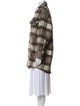The Kooples Wool Plaid Print Coat