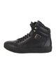 The Kooples Leather Chain-Link Accents Sneakers