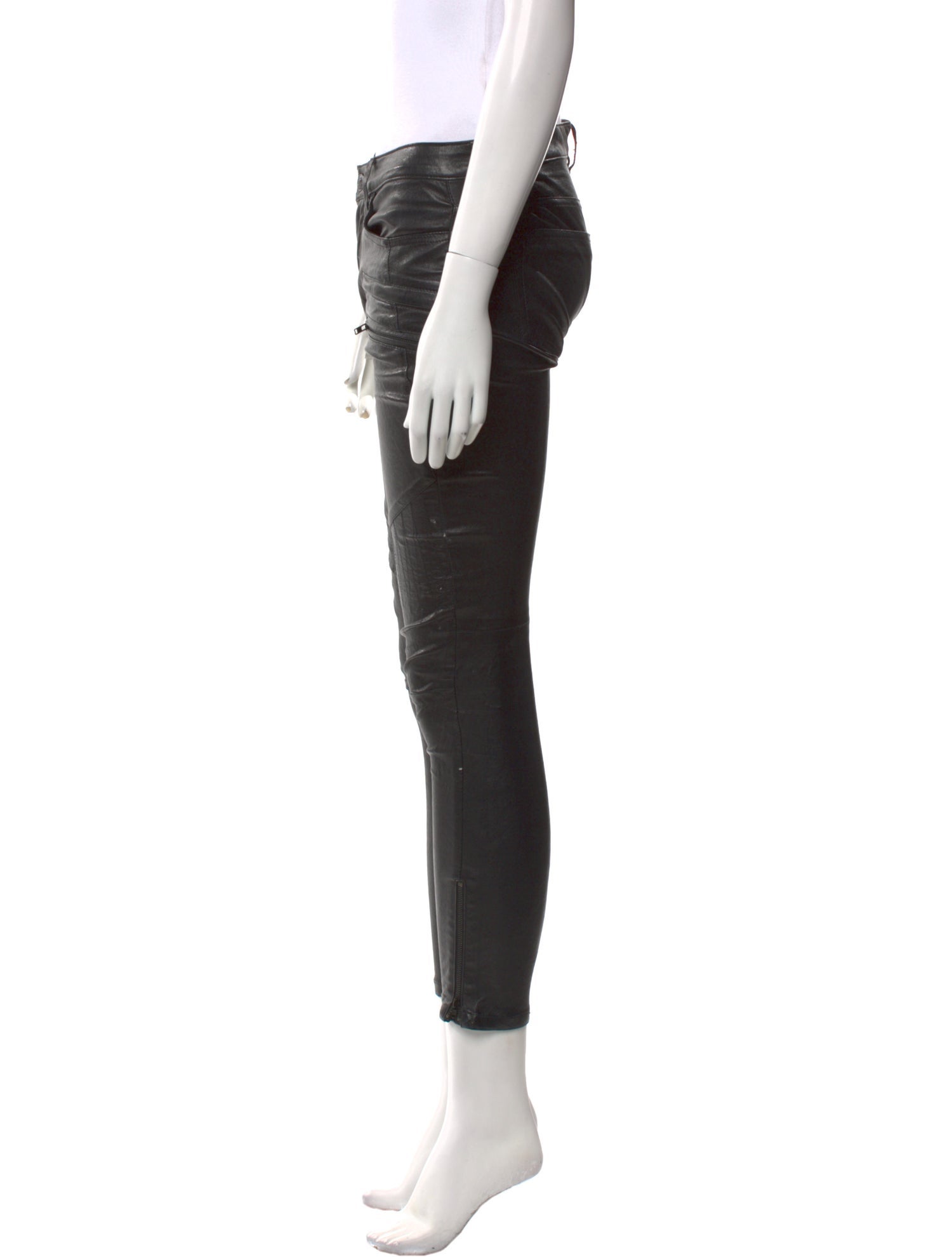 The Kooples Lambskin Skinny Leg Pants