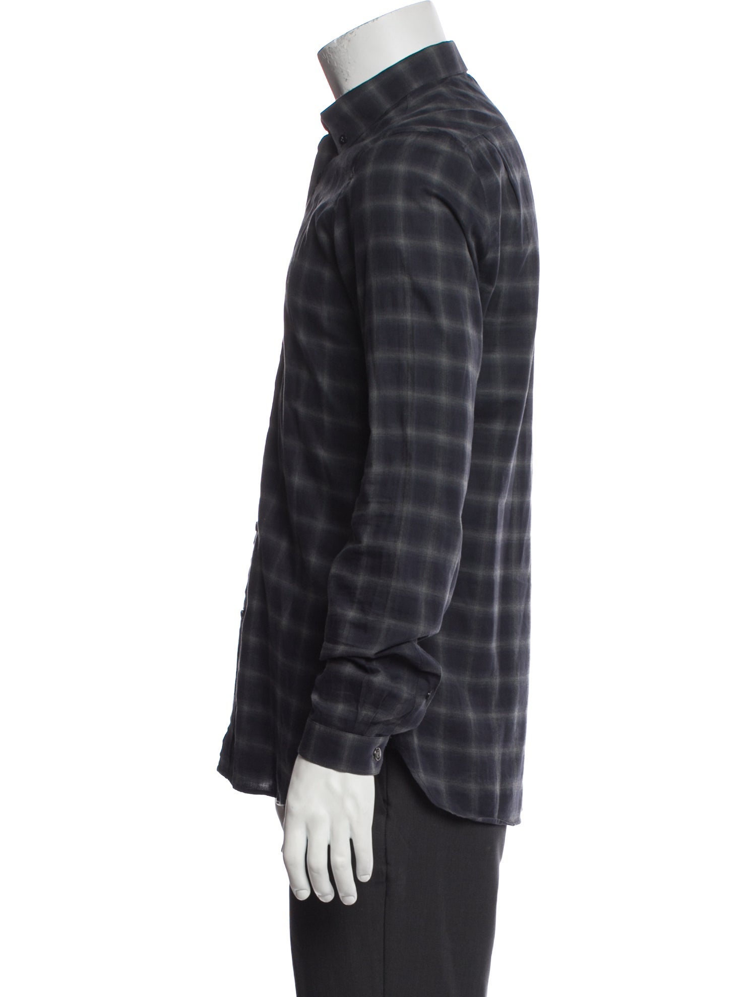 The Kooples Plaid Print Long Sleeve Shirt
