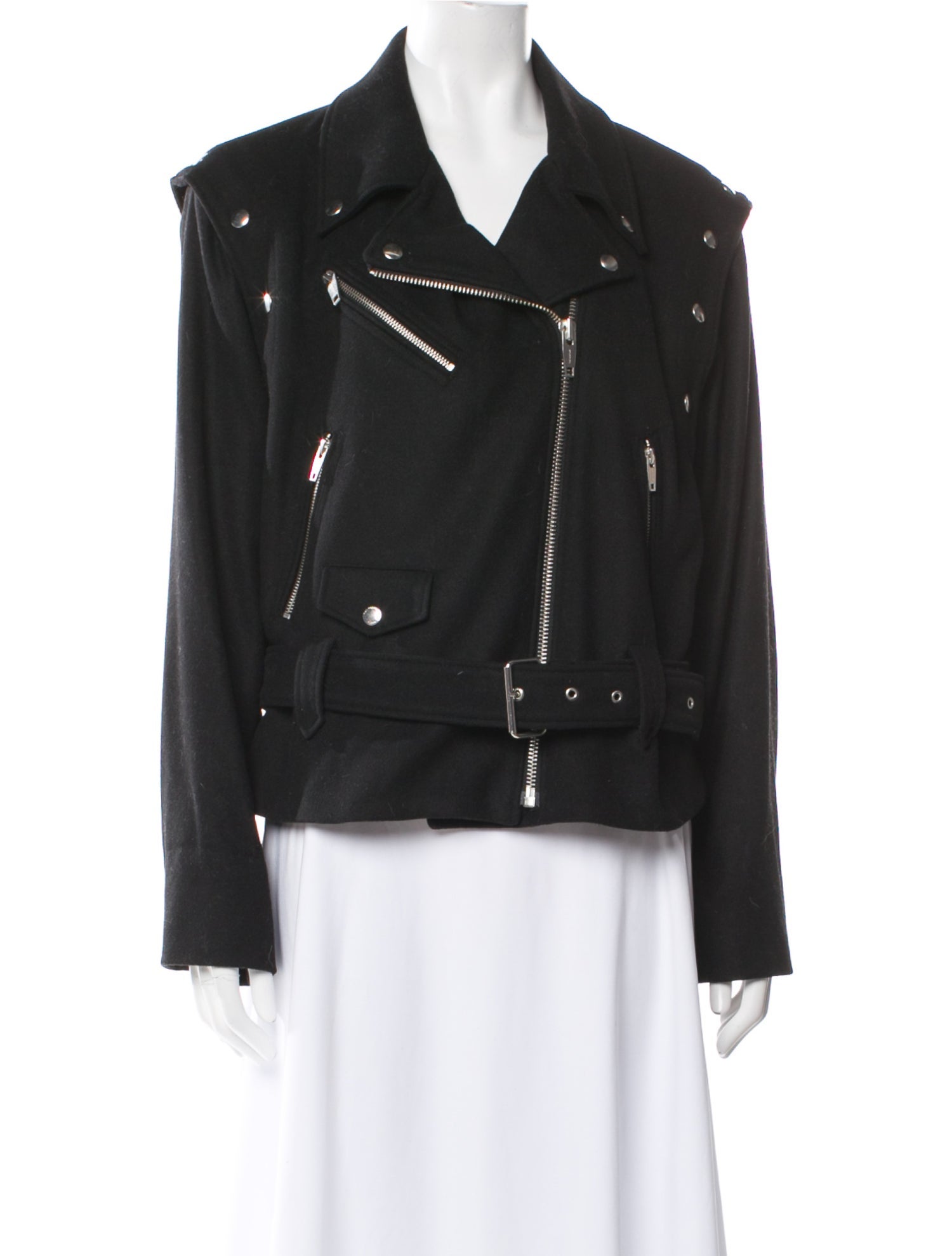The Kooples Wool Biker Jacket