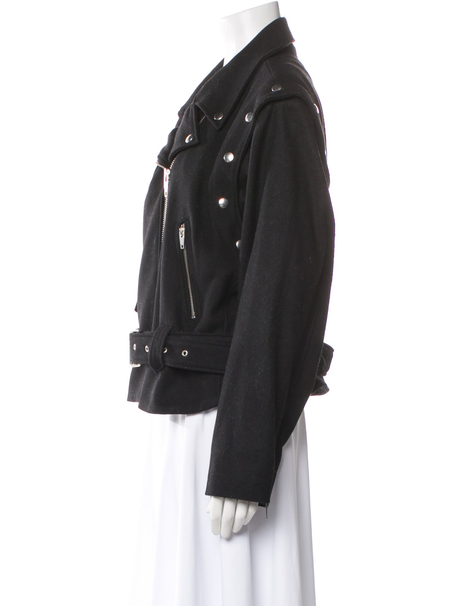 The Kooples Wool Biker Jacket