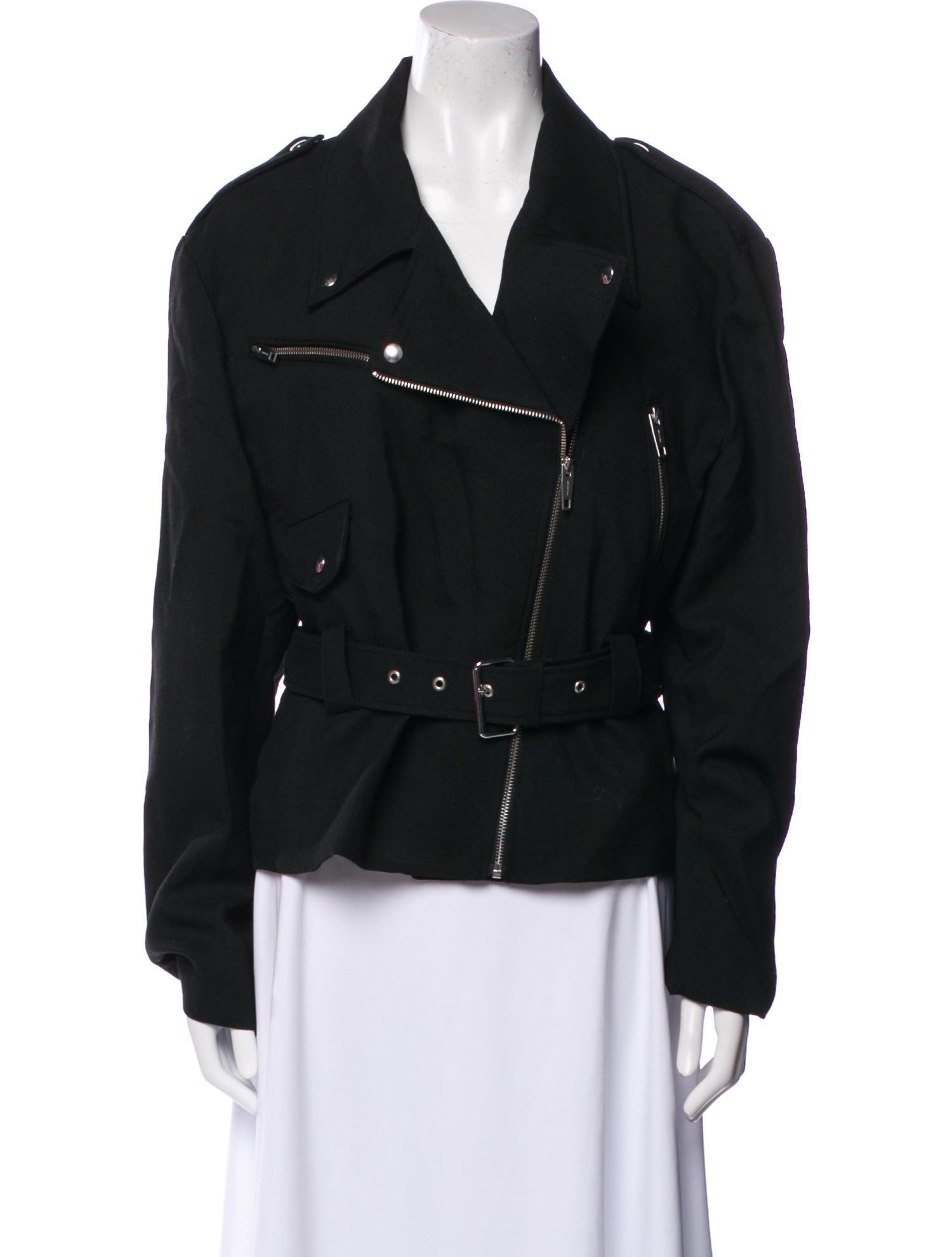The Kooples Wool Biker Jacket