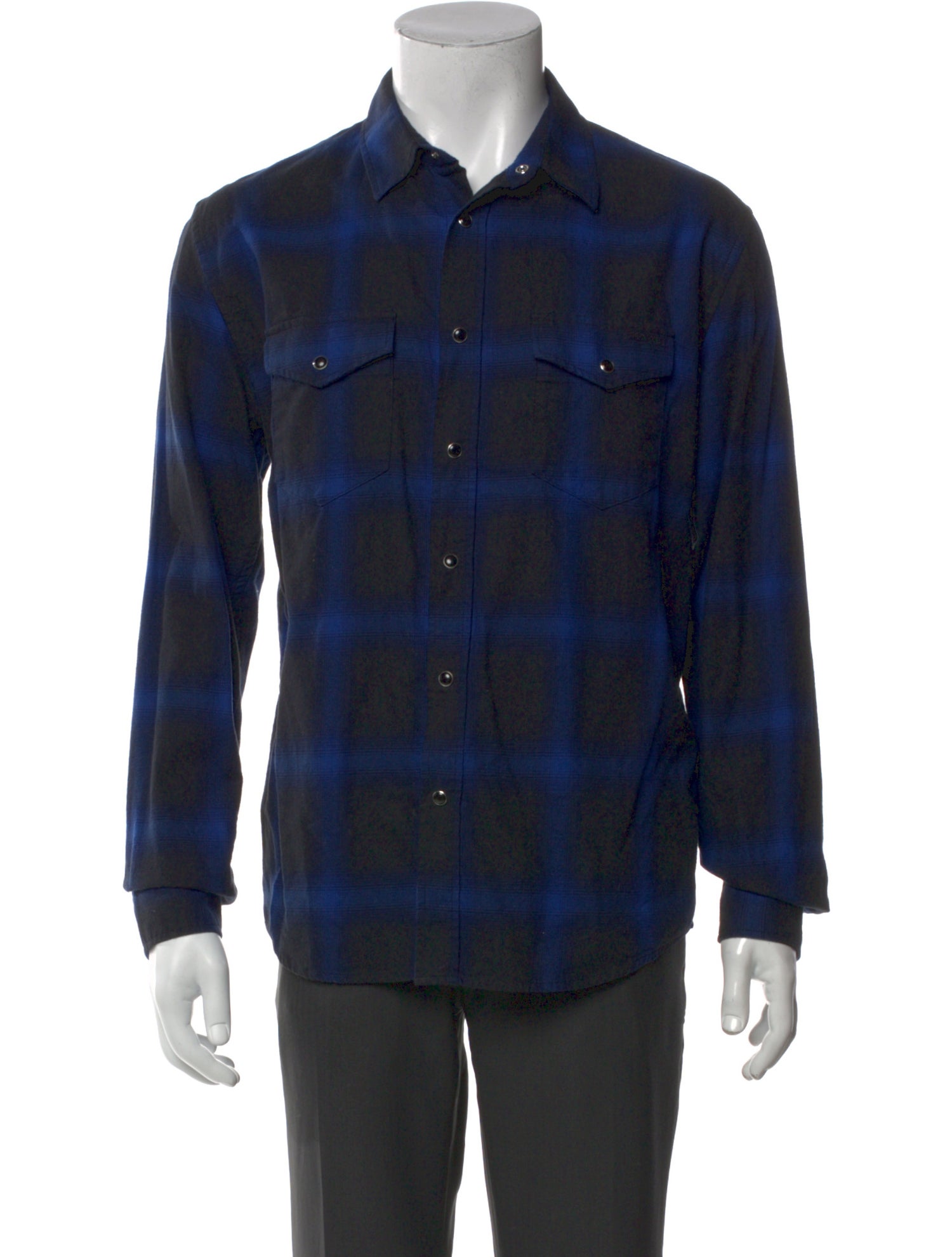 The Kooples Plaid Print Long Sleeve Shirt