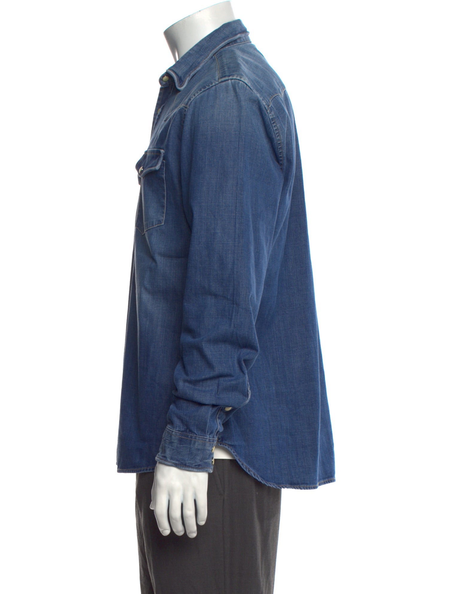 The Kooples Long Sleeve Denim Shirt