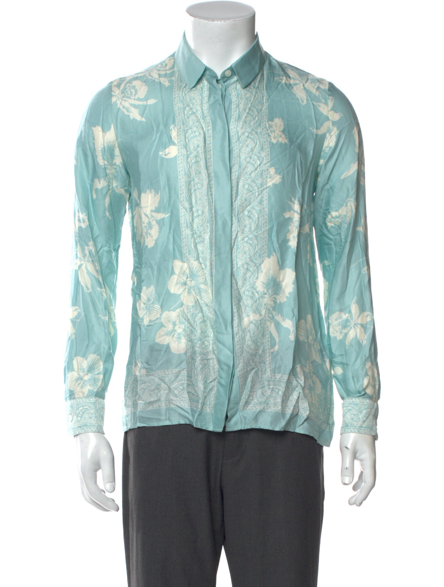 The Kooples Floral Print Long Sleeve Shirt