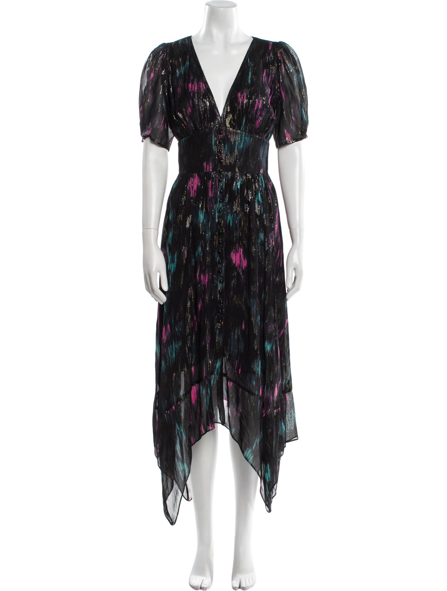 The Kooples Printed Midi Length Dress