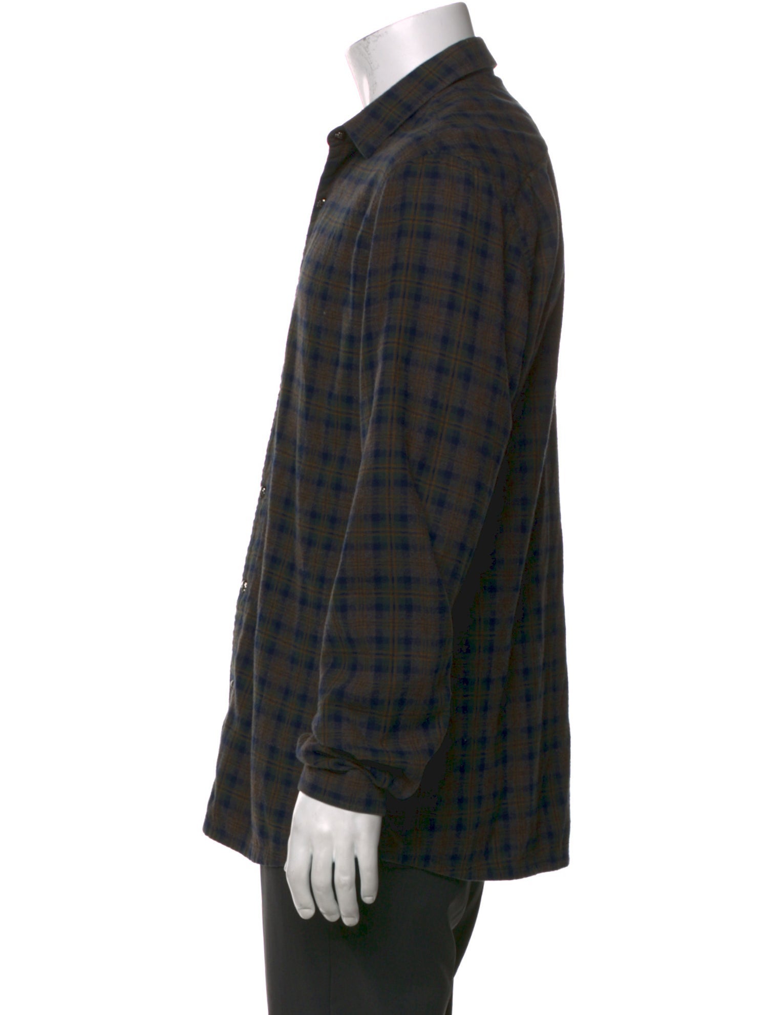 The Kooples Plaid Print Long Sleeve Shirt