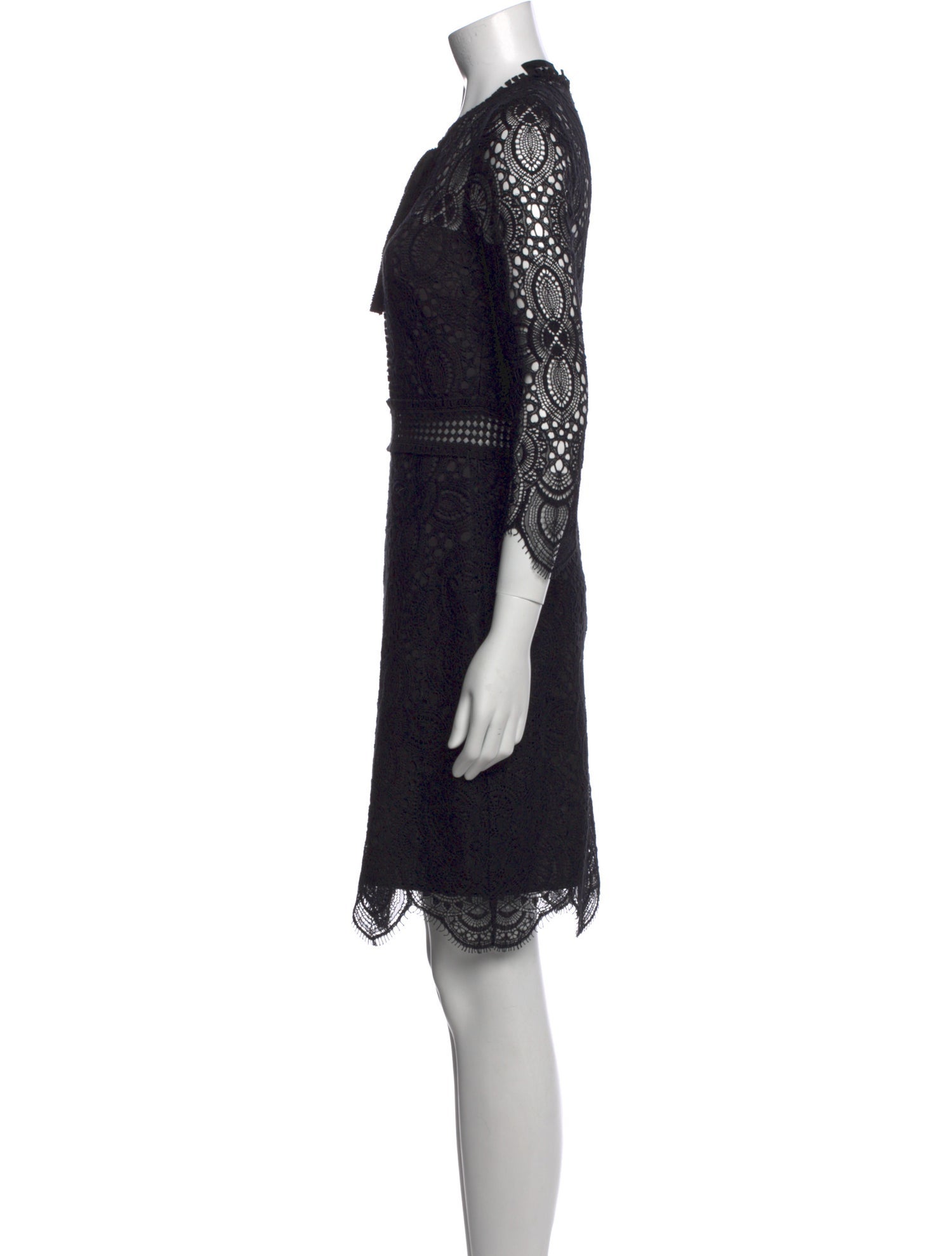 The Kooples Lace Pattern Mini Dress