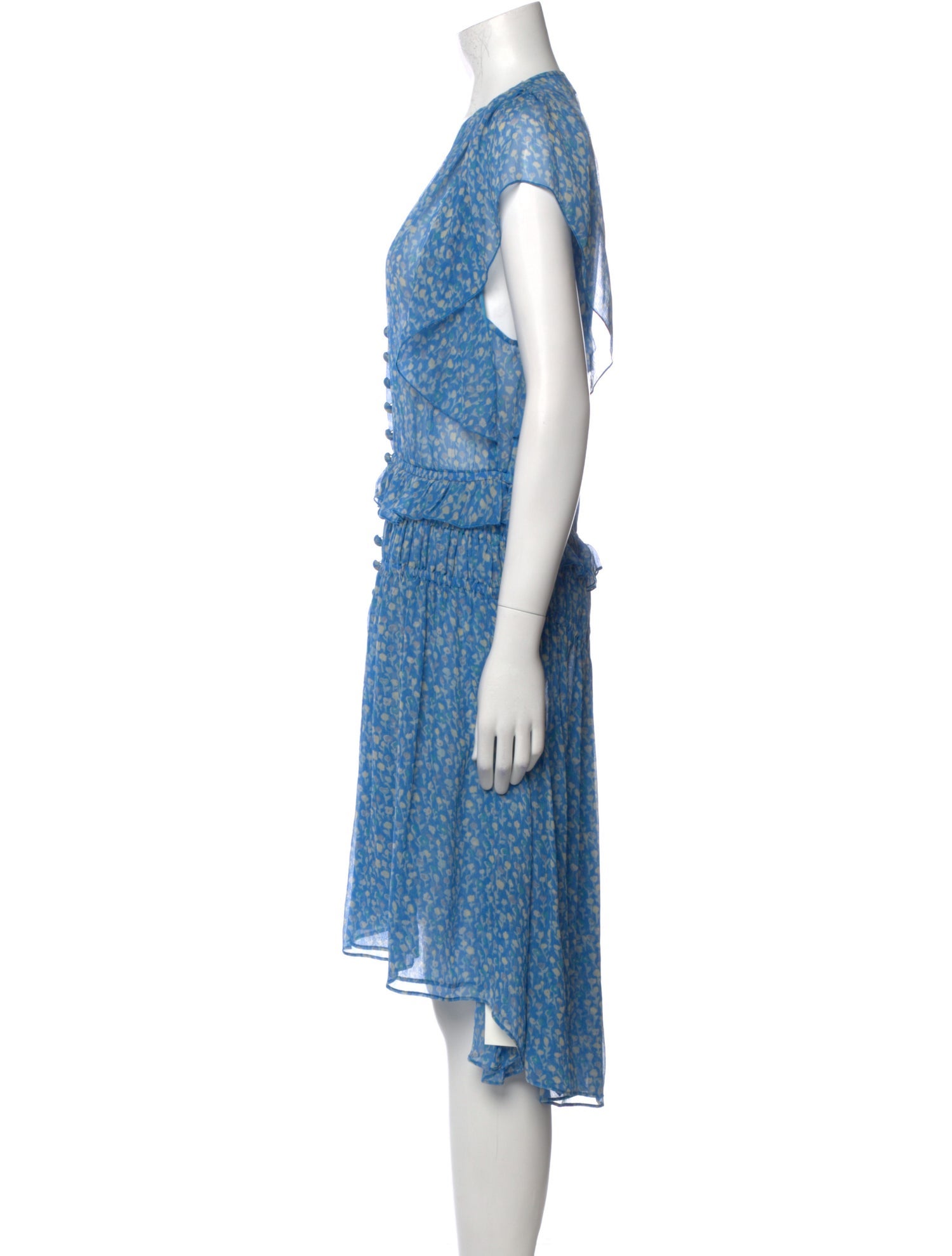 The Kooples Silk Midi Length Dress