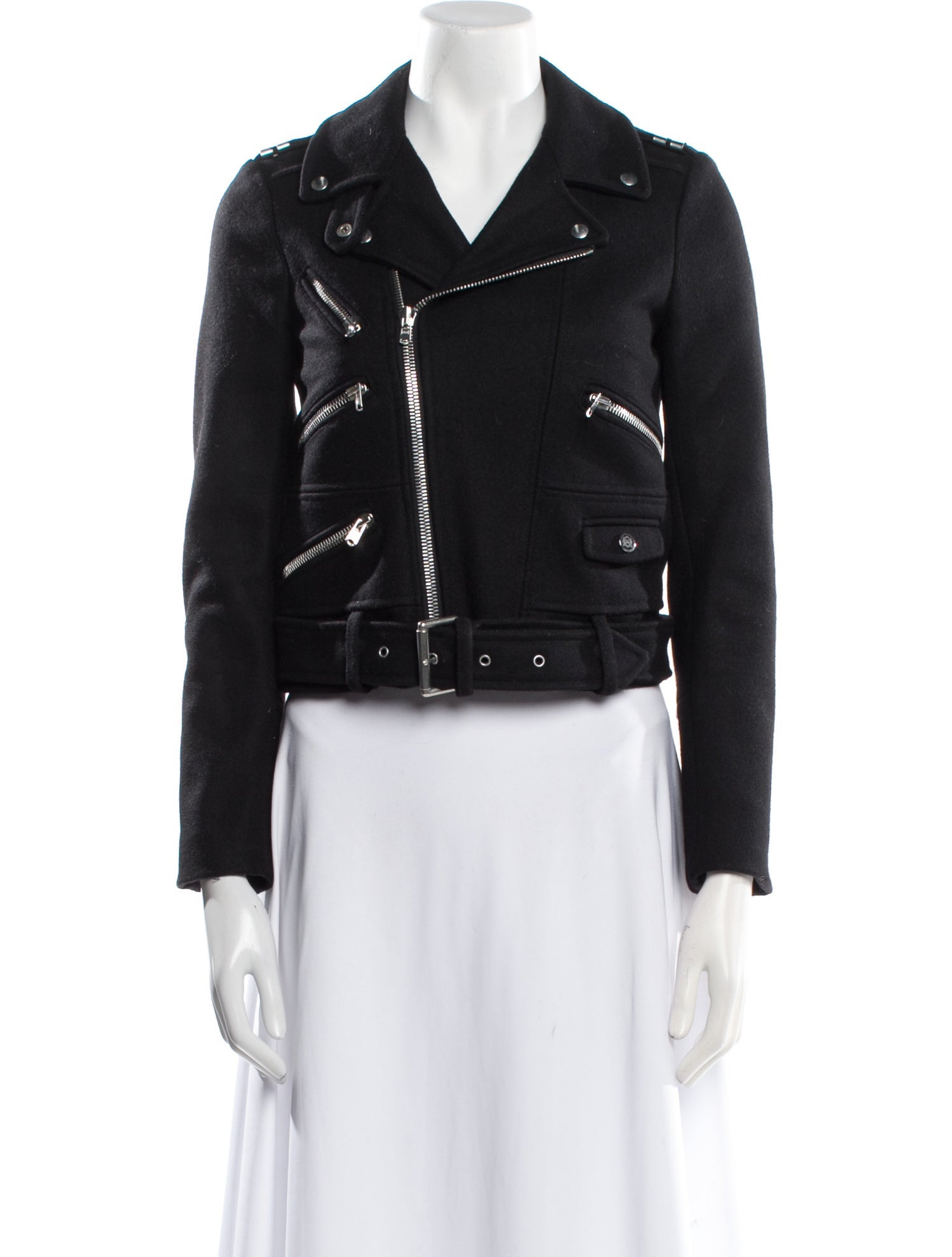 The Kooples Wool Biker Jacket