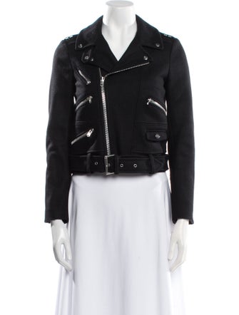 The Kooples Wool Biker Jacket