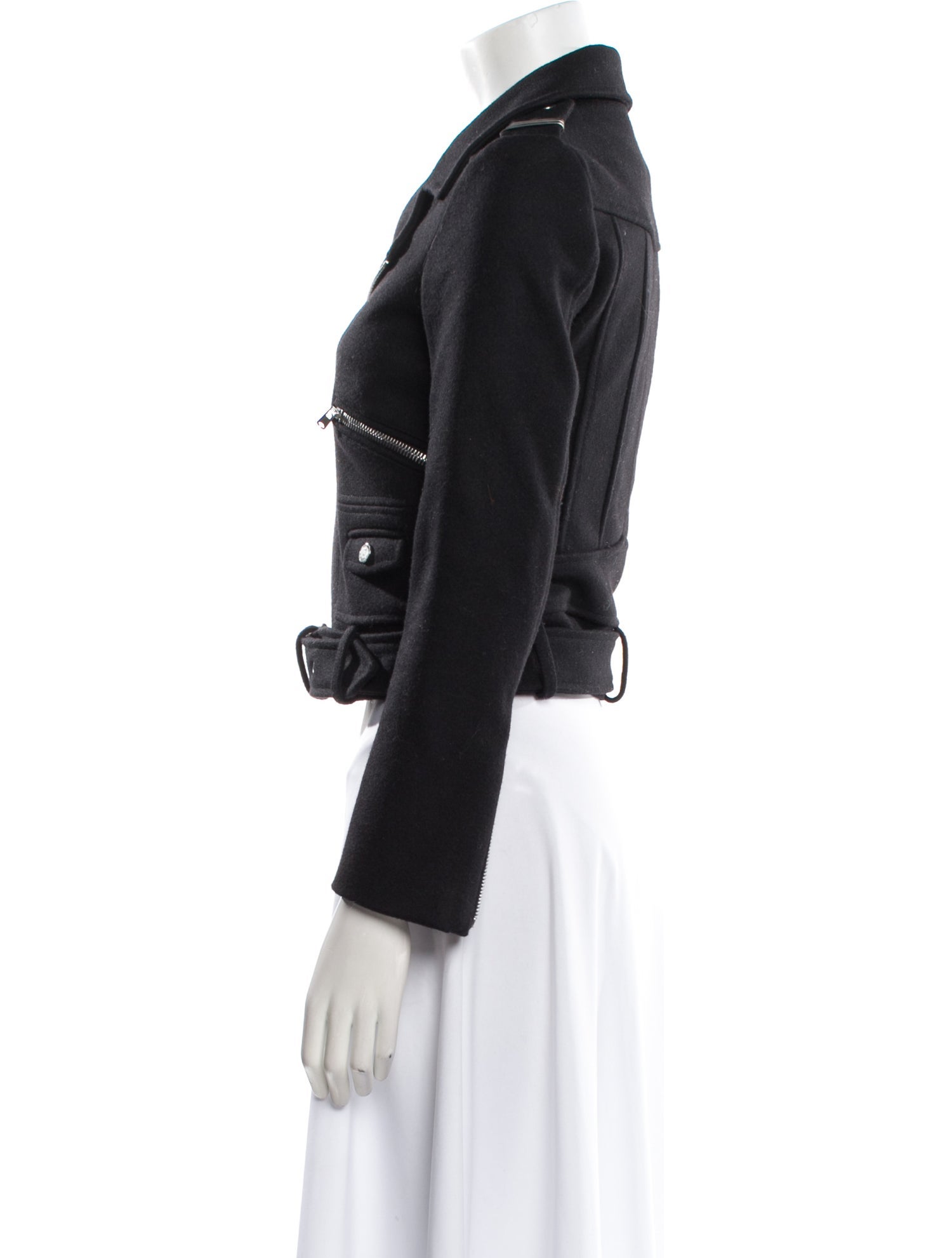 The Kooples Wool Biker Jacket