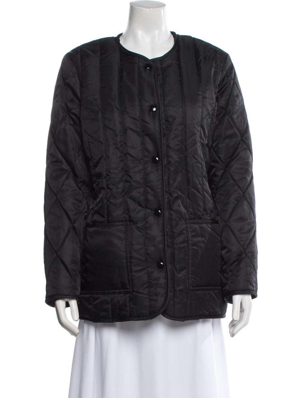 The Kooples Jacket Black Collarless Patch Pockets… - image 1