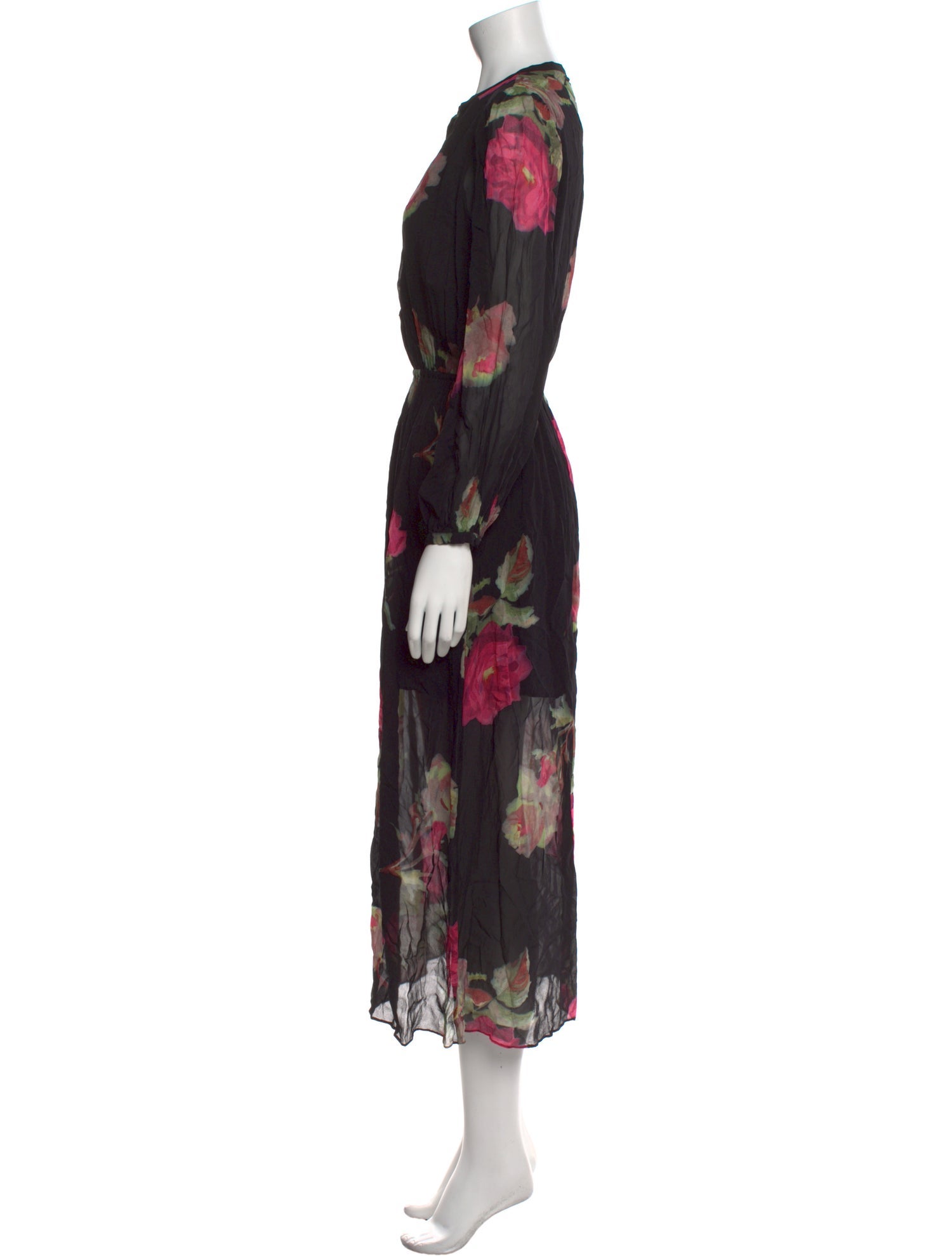 The Kooples Floral Print Long Dress