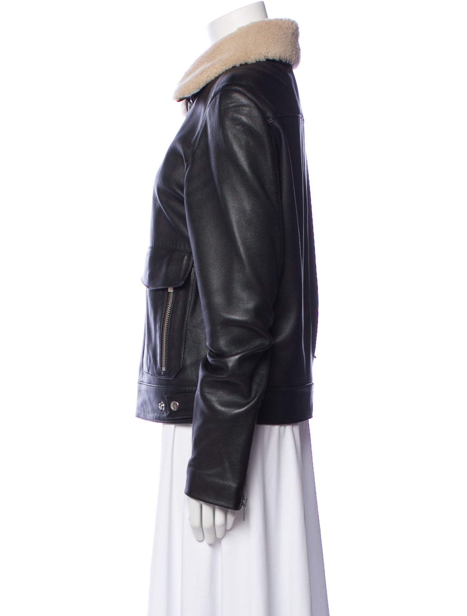 The Kooples Lambskin Moto Jacket