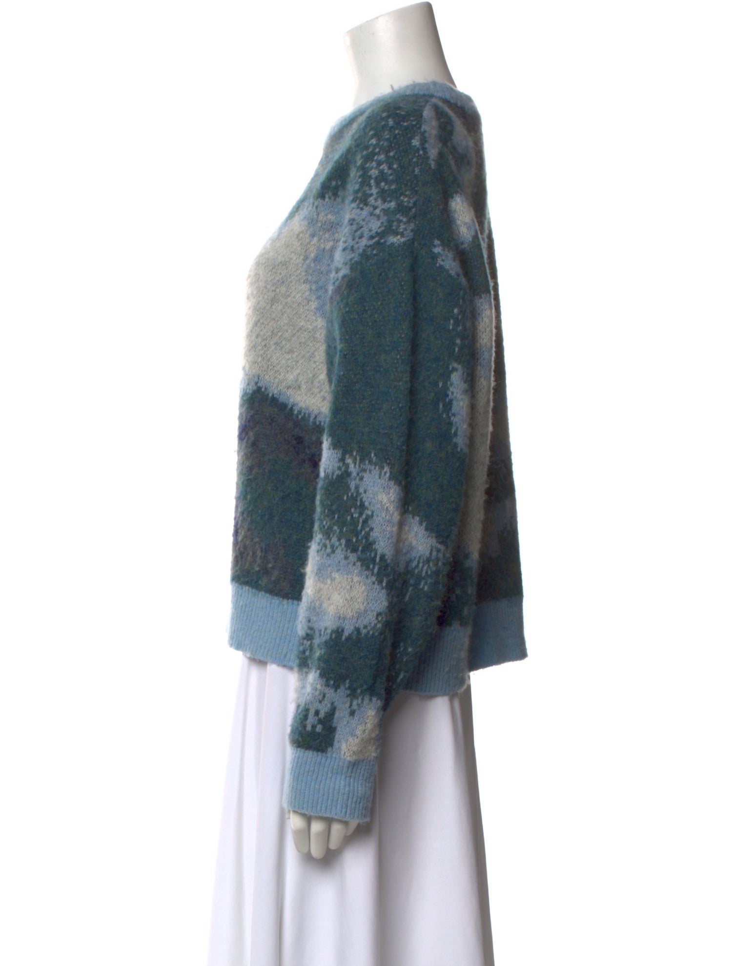 The Kooples Printed Crew Neck Sweater