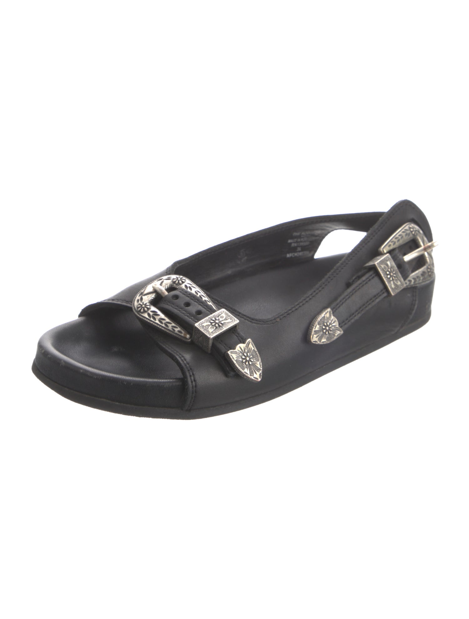 The Kooples Leather Slingback Sandals