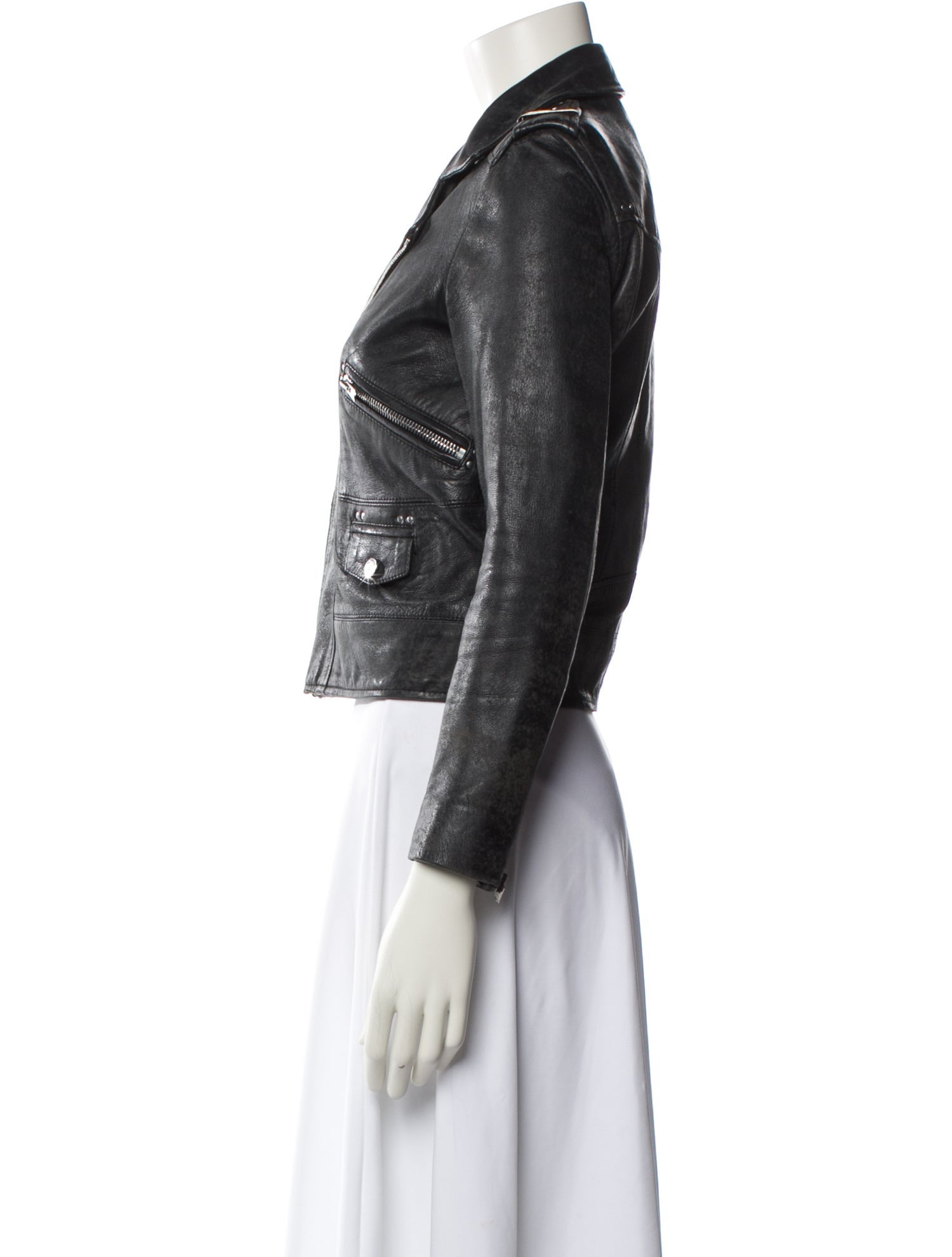 The Kooples Leather Biker Jacket