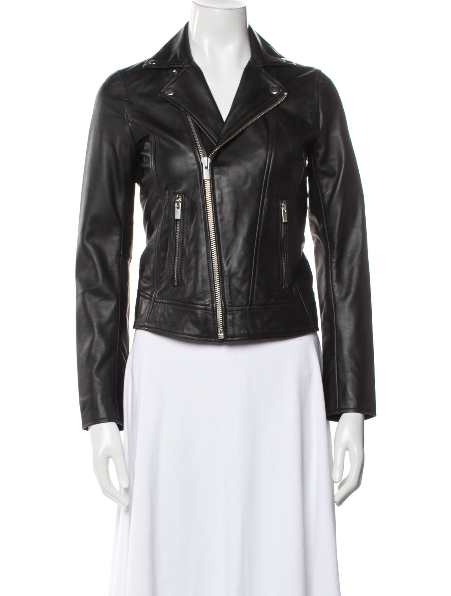 The Kooples Leather Biker Jacket