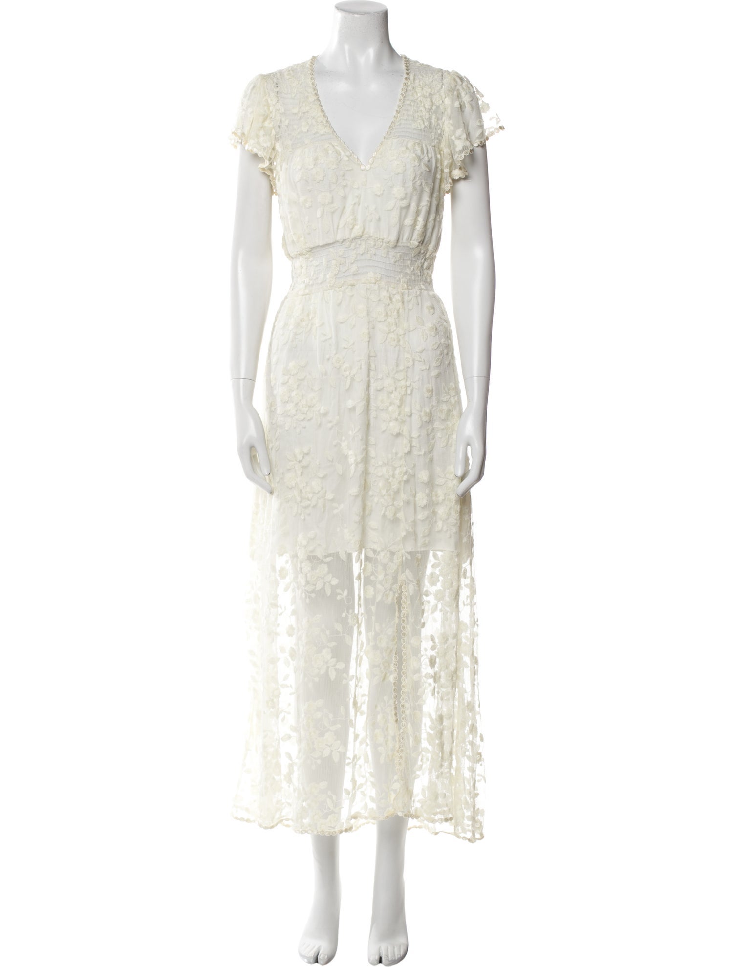 The Kooples Lace Pattern Long Dress - White Dresses, Clothing - WKOOP57749 | The RealReal The Kooples Lace Pattern Long Dress - White Dresses, Clothing - WKOOP57749 | The RealReal