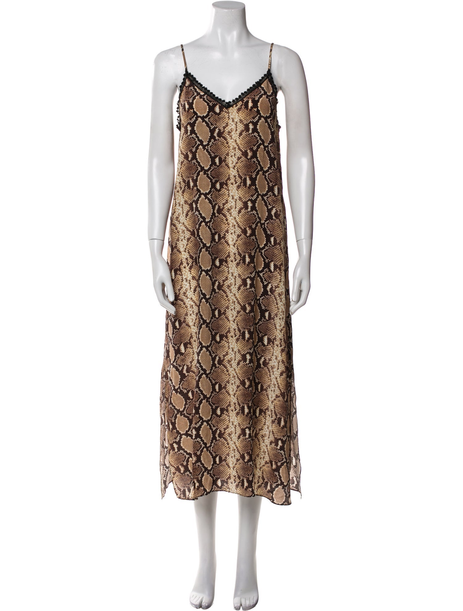 The Kooples Animal Print Long Dress - Brown Dresses, Clothing - WKOOP57789  | The RealReal